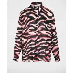 Camisa de mujer fluida con cuello abierto