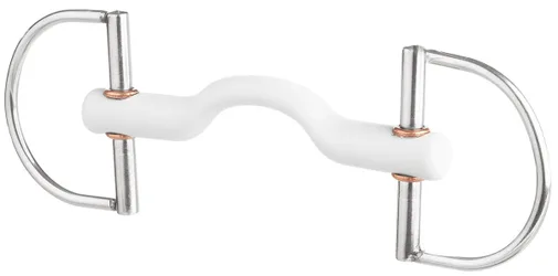D-Ring Gebiss mit Zungenbogenstange soft 14,0 cm