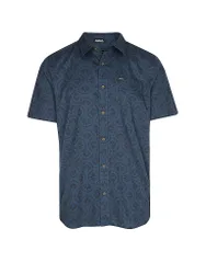 Camicia da spiaggia da uomo Scaler Stone blu L