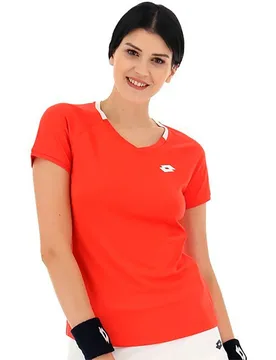 Squadra Ii Short Sleeve T-shirt Orange M - Lotto - FashionsVida