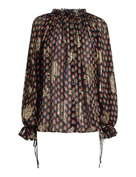 Etro Camicia Con Volant E Lacci