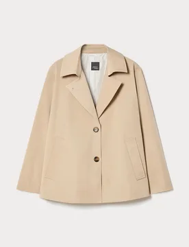 Giubbino in gabardina donna beige - Persona - FashionsVida