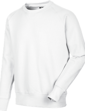 Sweat de travail col rond blanc Blanc XXL