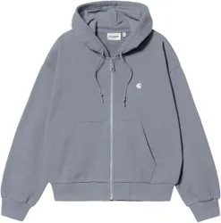 Sweat ample zippé - W' Hooded Casey Jacket Sweat Shady Blue Silver en Coton - Taille S - Bleu