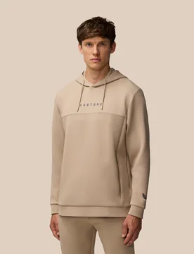 Flex Lifestyle Hoodie - Mushroom MUSHROOM/GUNMETAL XS male - Castore - FashionsVida