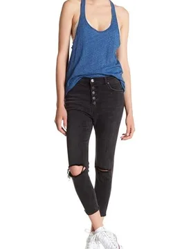 Distressed Skinny Jeans - One Teaspoon - FashionsVida