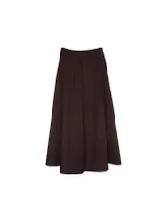 Falda midi rojo oscuro 34