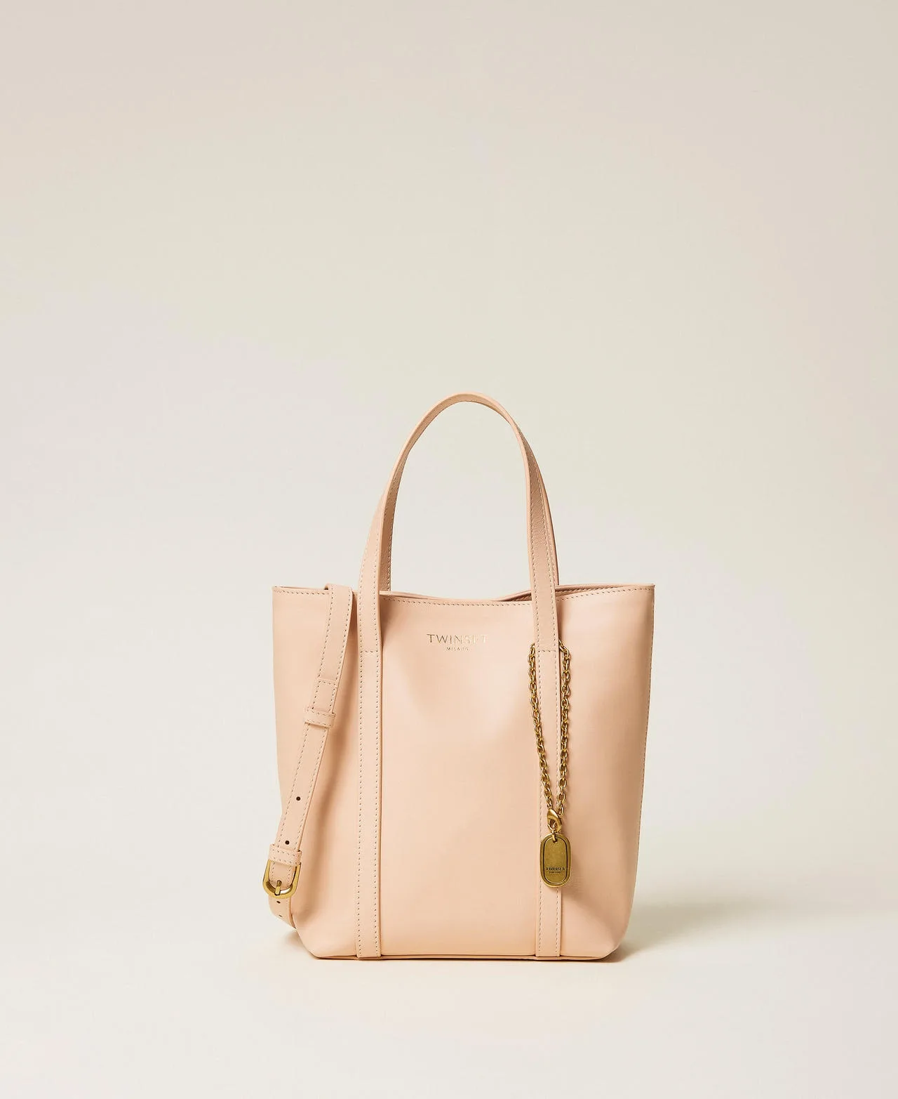 Twinset Cabas en cuir avec charm - TWINSET - FashionsVida