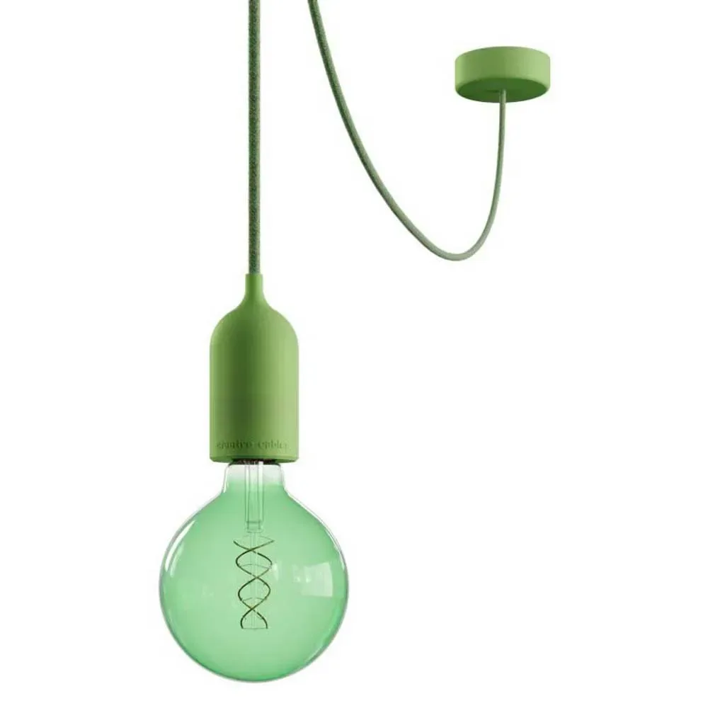 Cables Lampe Suspendue Avec Ampoule Eiva Pastel 5 M Meadow Green One Size - Creative - FashionsVida