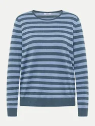 Strickpullover Gestreift Blau M