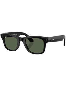 Vernetzte Sonnenbrille – Ray-Ban META Wayfarer Gen 2 Ray-Ban META Wayfarer Gen 2 Shiny Black/G15 Green schwarz