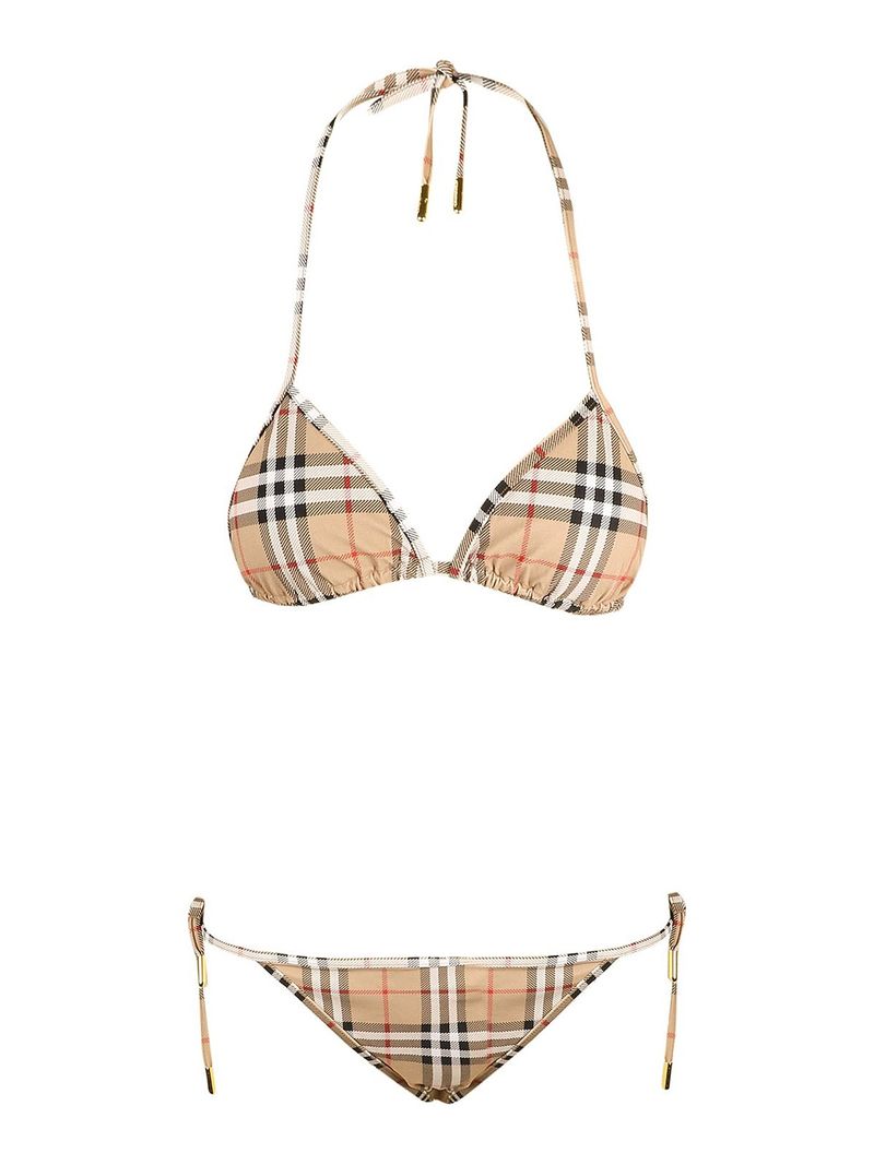 Bikini con motivo Vintage check
