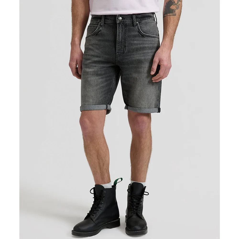 Pantalones cortos vaqueros de hombre de corte regular en azul - Lee - FashionsVida