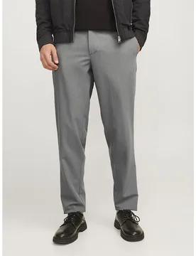Pantaloni Chino Ace Leo Grey Melange 33 - Jack & jones - FashionsVida