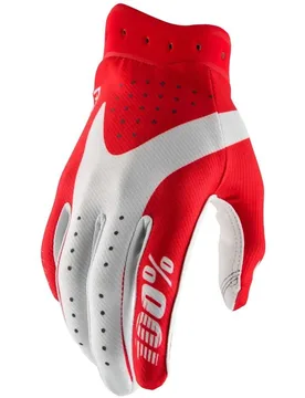 Guanti Moto Cross Enduro iTRACK Rosso Bianco taglia XL - 100% - FashionsVida