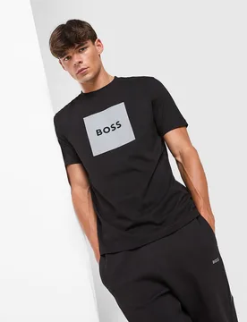 Box Logo T-Shirt - Herren, Schwarz - male - Size: S - BOSS - FashionsVida