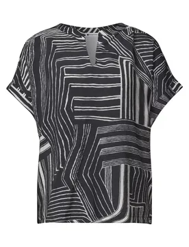LTD QR printed mat-mix shirt w female - 42 - FashionsVida