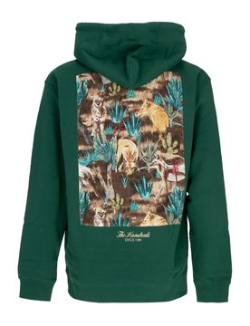 Felpa Cappuccio Uomo Wander Pullover Dark Green