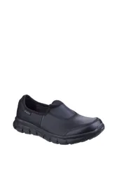 Women's Sure Track Slip Resistant Occupational Shoe in Black Size: 6 - Black - Size: 6