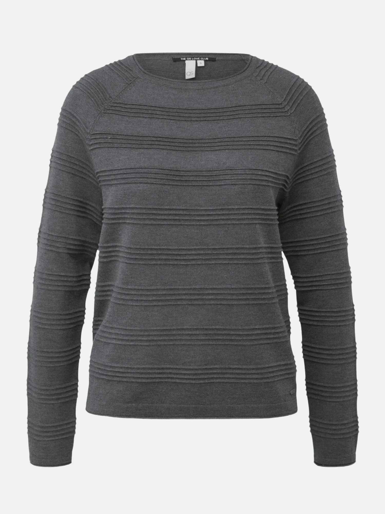 Strickpullover Strukturiert Grau L - Q/S designed by - FashionsVida