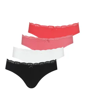 Slip confezione da 4 pink box rosa 40-42 - Lascana - FashionsVida