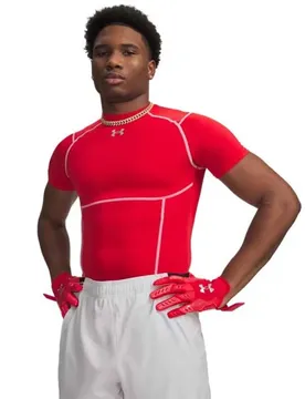 T-shirt à Manches Courtes Heatgear Elite Comp Red XL