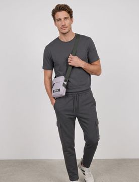 Marsupio con scritta - beige