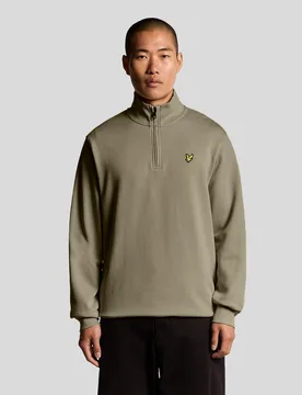 Men's Everyday 1/4 Zip Cotton Sweatshirt Woolwich - Lyle & Scott - FashionsVida