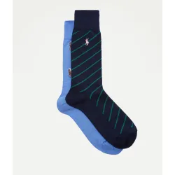 Pack de 2 pares de calcetines de hombre cortos estampados