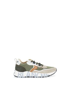 Sneakers con inserti VERDE MILITARE 43