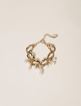 Bracelet chaîne avec perles