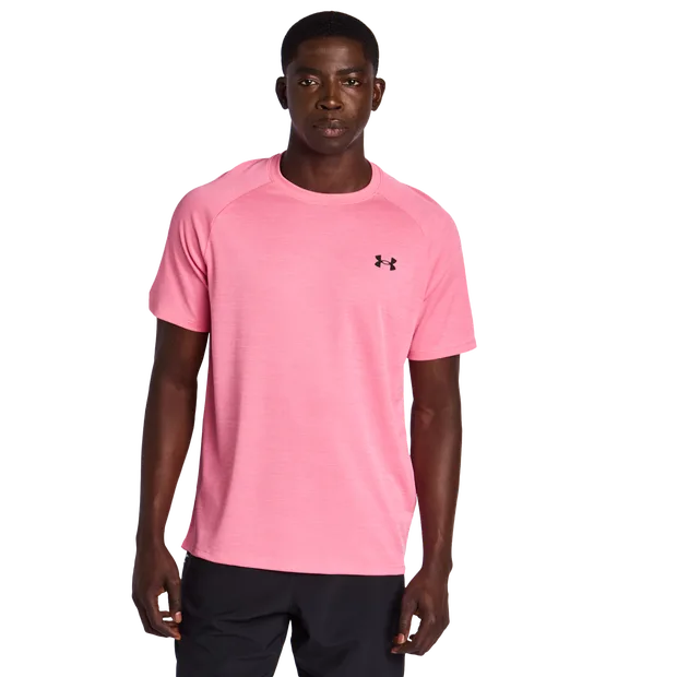 Tech Men T-Shirts - Pink - Size XL - Poly Jersey - Pink - Size: Extra Large - Under armour - FashionsVida