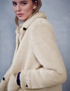 Street One Fake Fur Overshirt female Beige - Street One Studio - FashionsVida