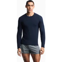 Camiseta de pijama lisa de hombre