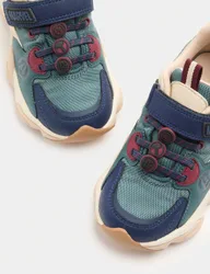 Kids' Suede Avengers™ Riptape Trainers (4 Small - 2 Large) Green Mix male
