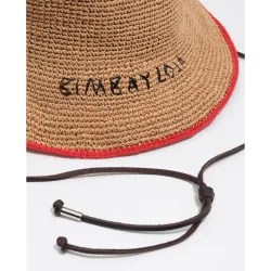 Gorro efecto rafia liso