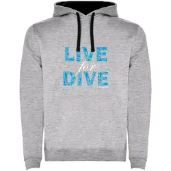 Felpa Con Cappuccio Live For Dive Two-colour