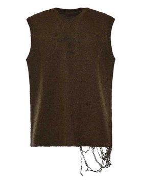 Gilet in maglia di lana