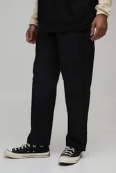 Herren Skate Fit Bundfalten Work 365 Hose Black Größe 30