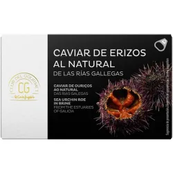 Caviar de erizos de las rías gallegas al natural