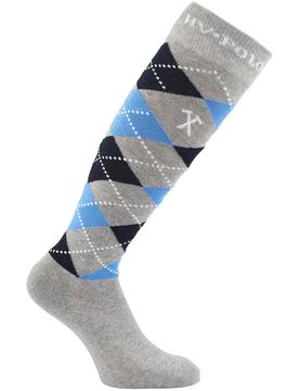Socken ARGYLE grey melange-white 35-38