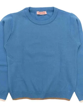 Maglione Celeste 3341W0232 - Kontatto - FashionsVida