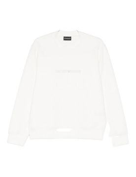 Felpa in cotone con logo