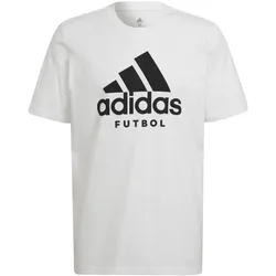 Futbol Logo T-Shirt Herren T-Shirt, weiß L