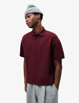 Polo Manches Courtes M Grenat