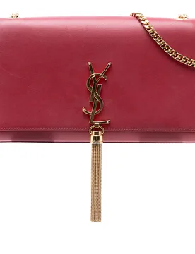 Medium Smooth Calfskin Classic Monogram Kate Tassel Crossbody - Saint Laurent - FashionsVida