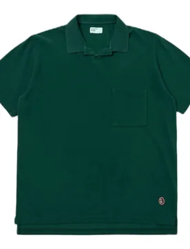 Polo vacation polo piquet - green - Universal Works - FashionsVida
