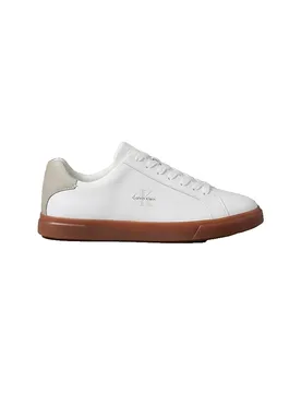 Sneaker Prof Cupsole Lth Bright White / Dirty Martini / Gum EU 44 - Calvin Klein - FashionsVida