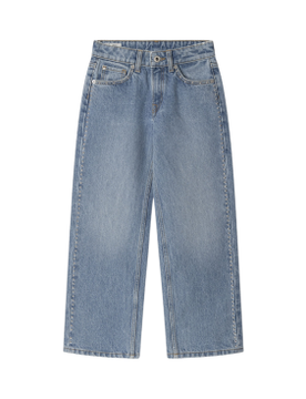 Para niña. PG201696 Jeans en fit loose (10Años= 140cm), Casual, Algodón, Denim, Sostenible, moda infantil