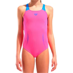 Poseidonia swimsuit swim pro bañador natación niña Rosa (10)